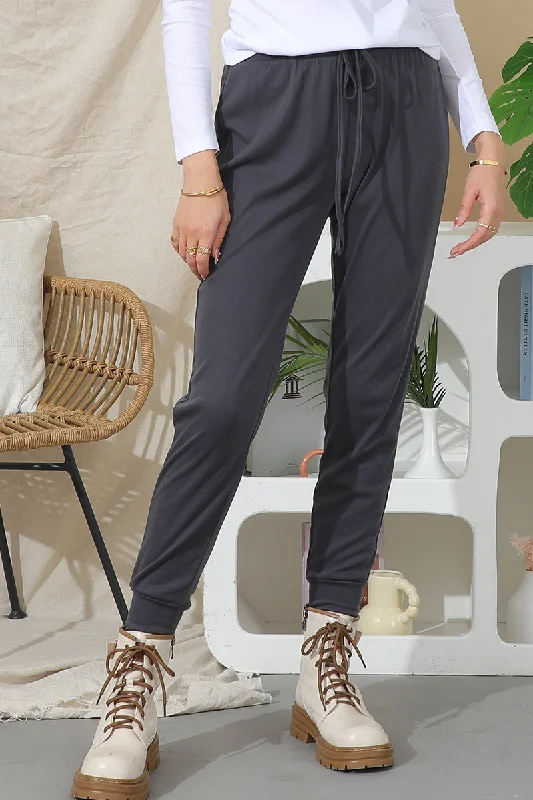 WAIST TIED CASUAL TRACK JOGGER LONG PANTS Trendy Printed Leggings