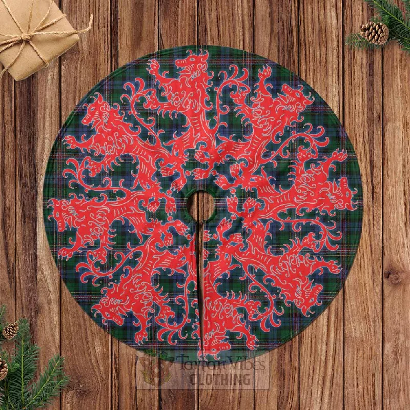 Allison Tartan Christmas Tree Skirt Lion Rampant Style denim skirt trendy