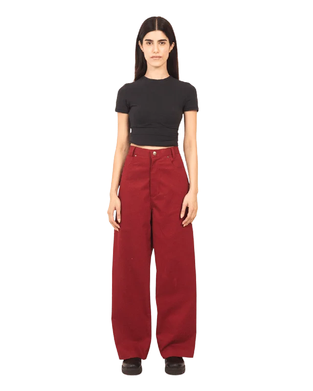 SCARLET TWILL PANTS Soft Wool Pants