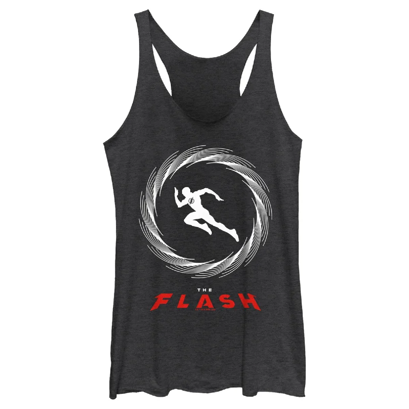 Women's The Flash Speedster Barry Allen Silhouette Racerback Tank Top halter tank top Women's The Flash Speedster Barry Allen Silhouette Racerback Tank Top halter tank top