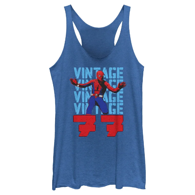 Women's Spider-Man: Beyond Amazing Vintage 77 Racerback Tank Top flirty tank top