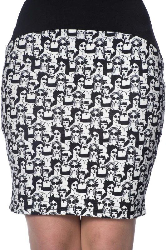FASHION FACES SKIRT mini skirt trendy
