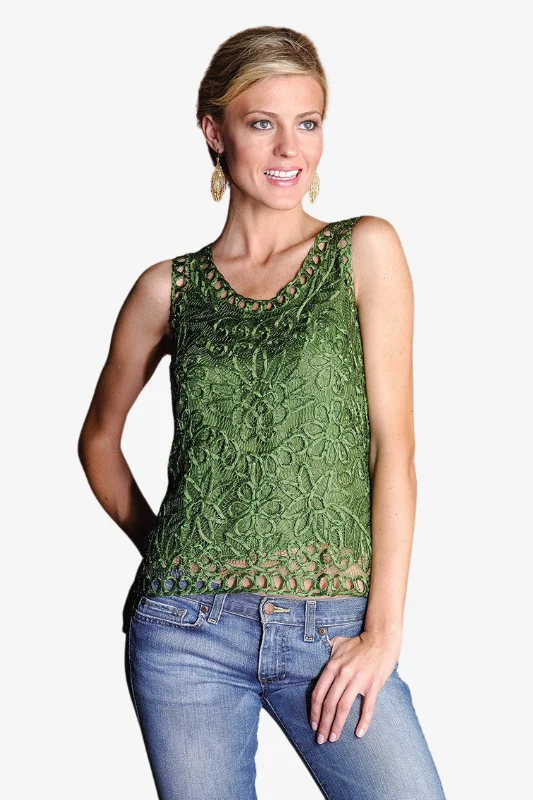 Soulmates C3105 Silk Beaded Tank Top essential tank top