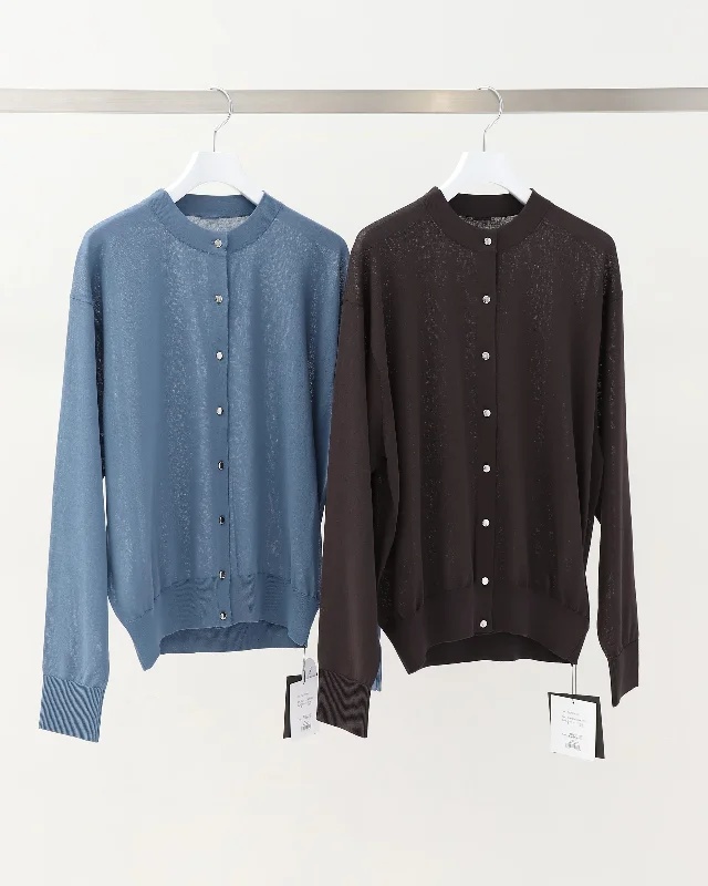 volume sleeve cardigan Zippered Front Buttoned Front Snap Front