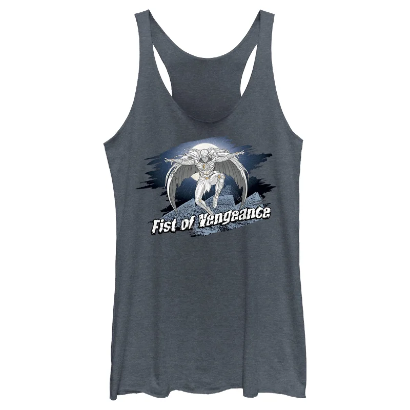 Women's Marvel: Moon Knight Fist of Vengeance Sketch Racerback Tank Top charcoal tank top Women's Marvel: Moon Knight Fist of Vengeance Sketch Racerback Tank Top charcoal tank top