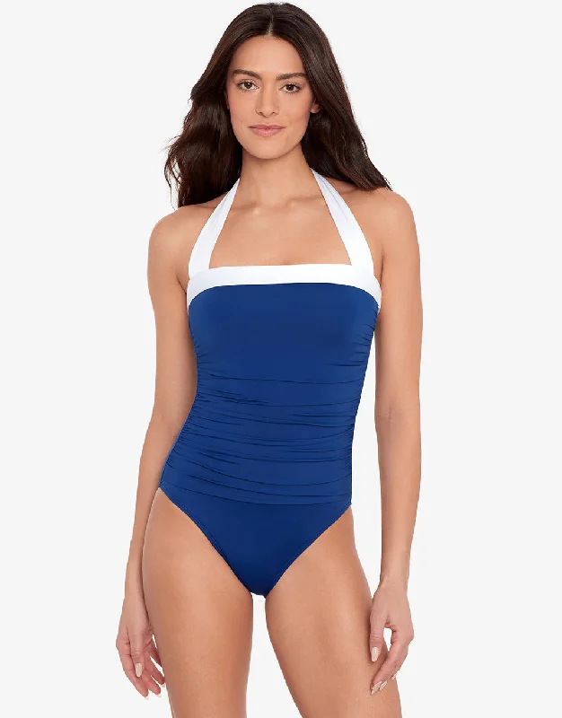Bel Air Mio Bandeau Swimsuit - Sapphire Quick-Dry Swimsuit