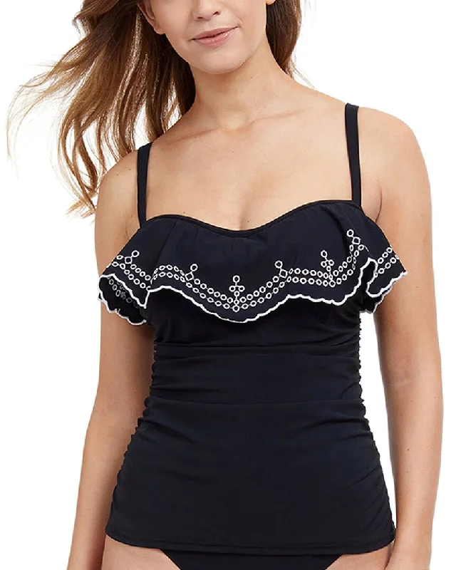 Profile By Gottex Lola D-Cup Ruffle Tankini Floral Swimwear Set