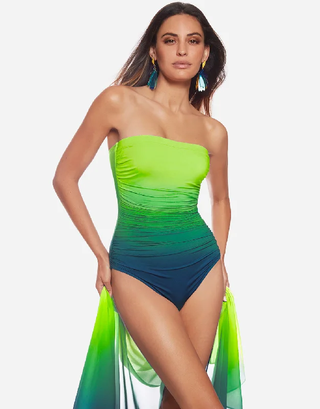 Brasil Ruched Bandeau Swimsuit - Lima Comfortable Tankini Set