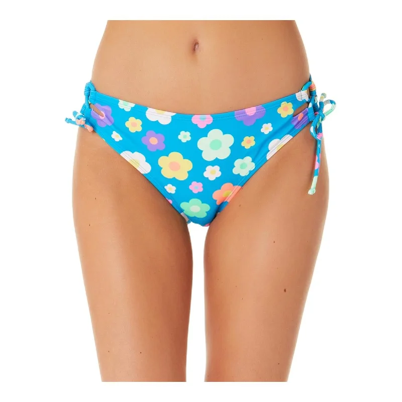 California Waves Womens Juniors Floral Print Lace-Up Swim Bottom Separates Halter Top Bikini California Waves Womens Juniors Floral Print Lace-Up Swim Bottom Separates Halter Top Bikini