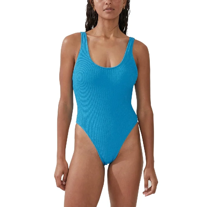 Cotton On Womens Summer Scoop Back One-Piece Swimsuit Vibrant Bikini Bottoms
