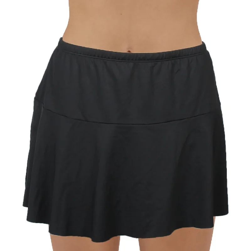Lauren Ralph Lauren Womens Plus Ruffled Skirt Swim Bottom Separates Mesh Detail Bikini