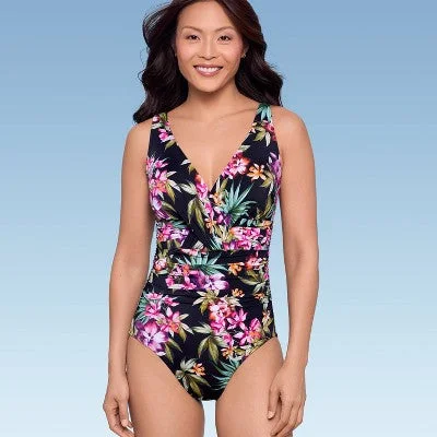 New - Aqua Green Shape + Style Women's One Piece Swimsuit V-Neck, Floral Print 12 Vibrant Bikini Design New - Aqua Green Shape + Style Women's One Piece Swimsuit V-Neck, Floral Print 12 Vibrant Bikini Design
