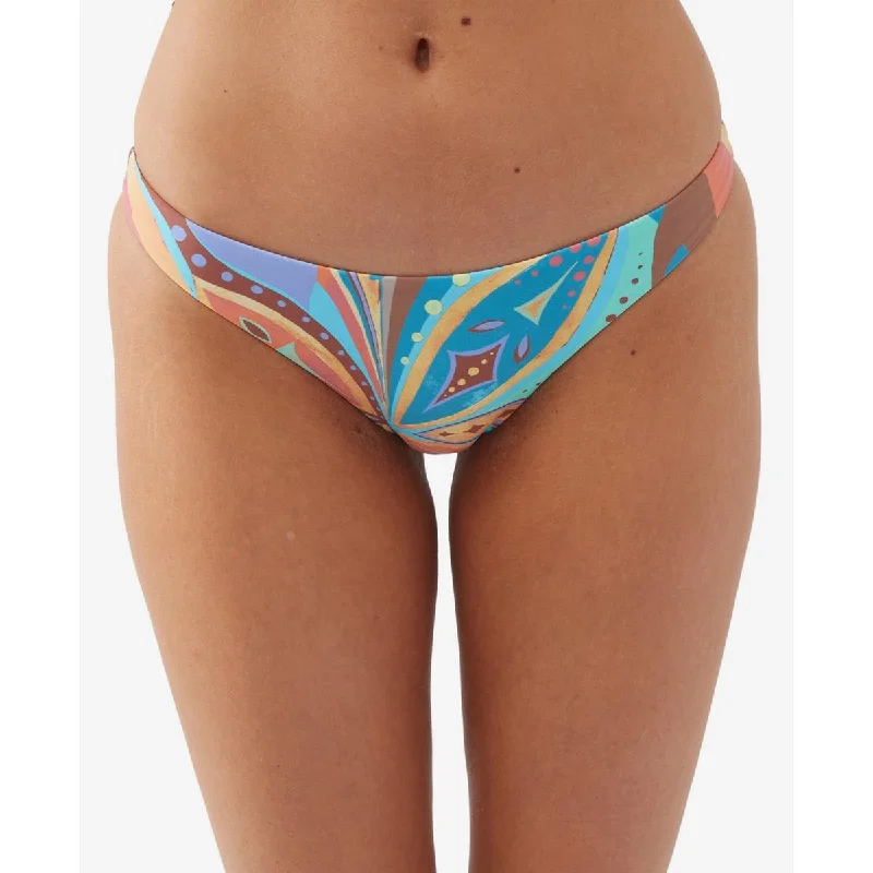 O'Neill Womens Juniors Printed Bikini Swim Bottom Separates Mesh Detail Bikini