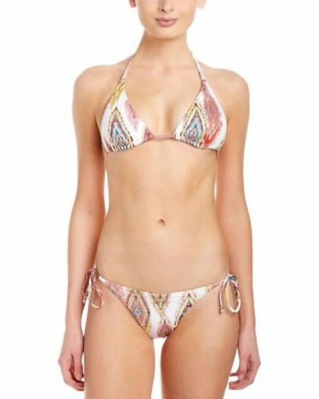 Patara Embroidered Tie Strap Teeny Bikini Bottom Swimsuit In Multi Sporty Swimsuit Style Patara Embroidered Tie Strap Teeny Bikini Bottom Swimsuit In Multi Sporty Swimsuit Style
