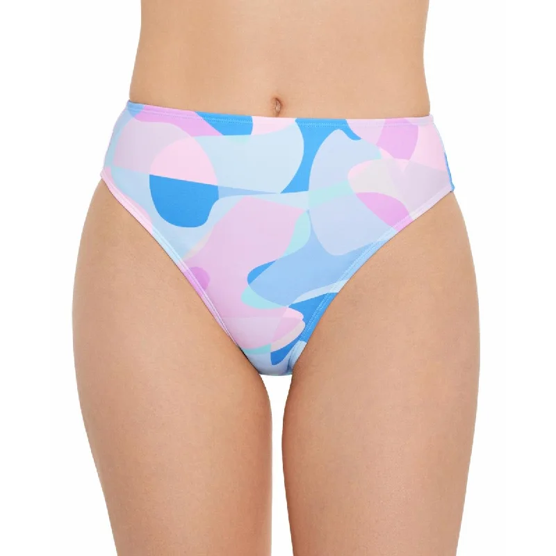 Salt + Cove Womens High Waist Printed Swim Bottom Separates High-Waisted Swimwear