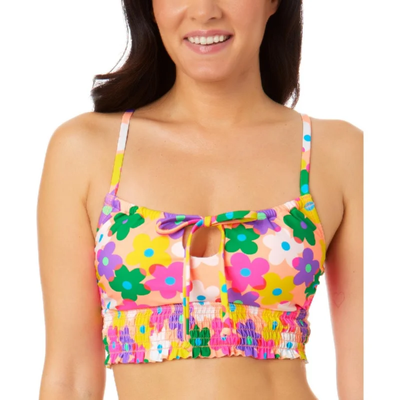 Salt + Cove Womens Juniors Beachwear Summer Bikini Swim top Classic Sporty Swimsuit