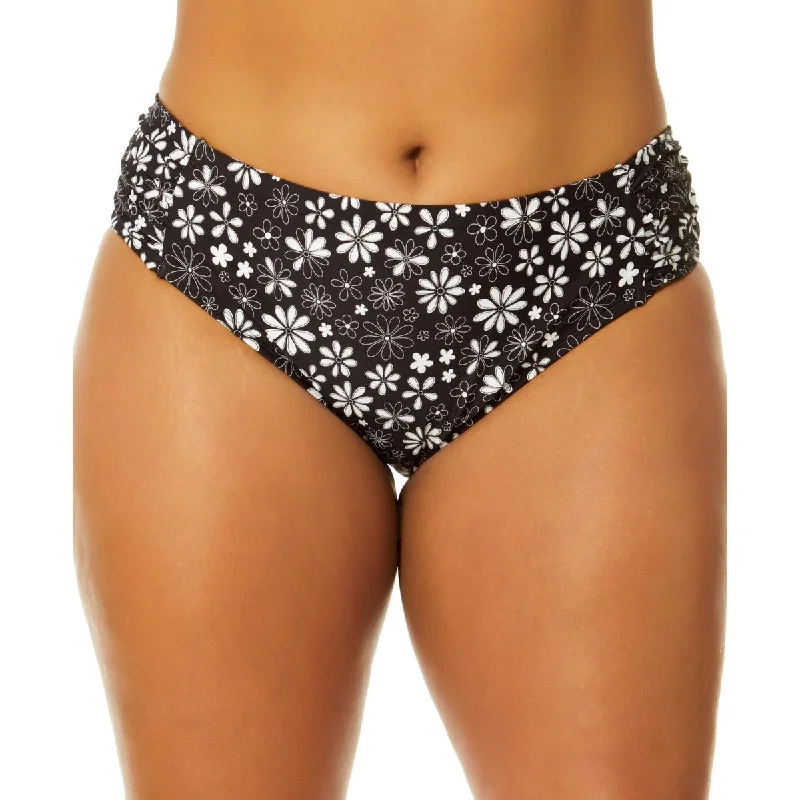 Salt + Cove Womens Plus Beachwear Summer Swim Bottom Separates Swimsuit with Skirt