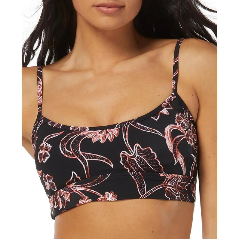 Sundazed Womens Printed Banded Bikini Swim top Deep-V Swimsuit Design