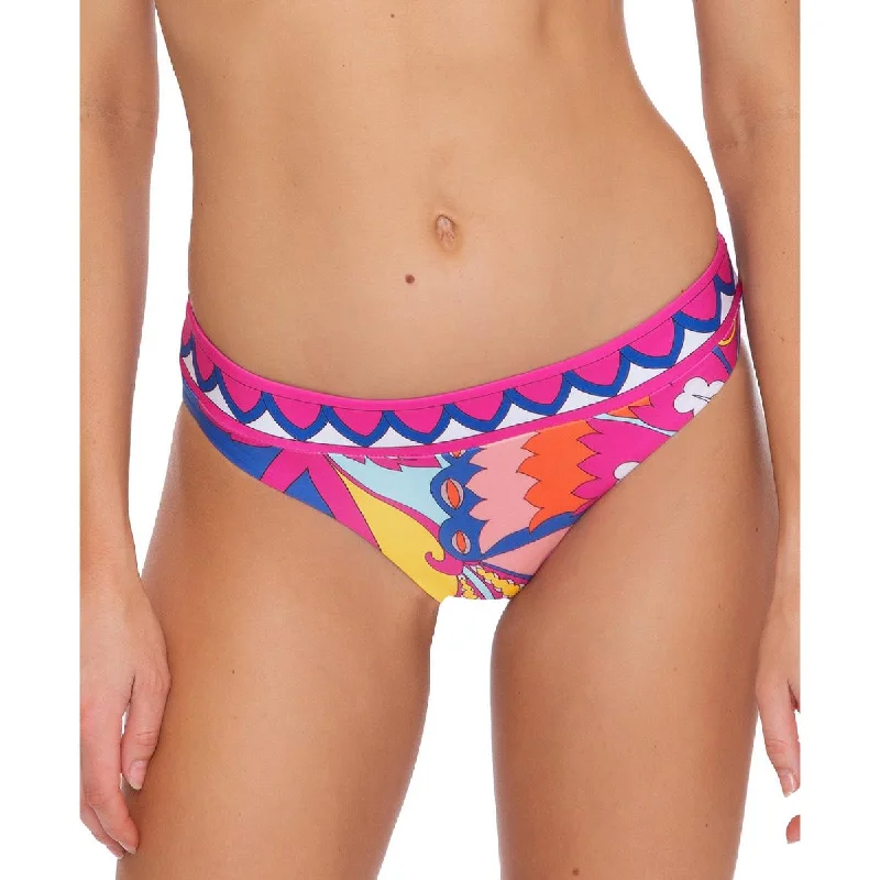 Trina Turk Womens Printed Banded Swim Bottom Separates Chic Bikini Set