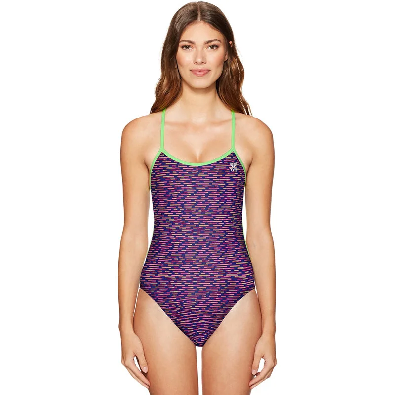 TYR - Vitality Trinityfit Durafast Ladies Swimsuit - Purple Bold Color Swimsuit
