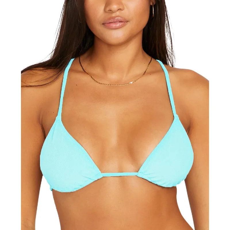 Volcom Womens Juniors Beachwear Summer Bikini Swim top Sleek Mesh Bikini