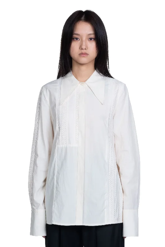 Feather Puzzle Shirt-- Rayon Velvet Corduroy
